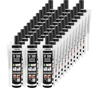 TECPO 36 morteros de inyección SF 300 ml, incluye mezclador estático para mortero de vebundsmortel, pegamento de ancla, para interior y exterior, para fijación de materiales de construcción sólidos y