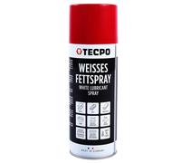 TECPO Grasa en aerosol blanco, 400 ml, grasa lubricante White Grease, spray de grasa blanca con alto efecto de fluencia, alta carga de presión para componentes móviles, protección contra la corrosión