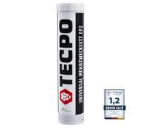 TECPO Grasa universal multiusos EP2 400 g, cartucho de grasa de litio, grasa universal, lubricación de coche, resistente al agua, grasa de litio KP2K-30 (1 x 400 g)