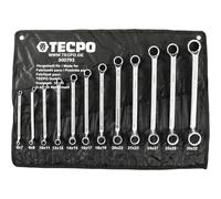 TECPO Juego de llaves de estrella doble SW 6-32 mm CR-V 12 piezas