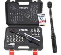 TECPO Juego de llaves dinamométricas para motocicleta, 3/8", 5-60 Nm, gradación fina