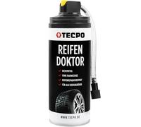TECPO Sellador de neumáticos para coche, 400 ml, kit de reparación de neumáticos de coche, sellador de pinchazos, rápido y seguro sin montaje de neumáticos, ayuda en pinchazos para automóviles