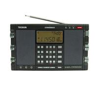 Tecsun H-501X Receptor Multibanda Estéreo, Radio de Onda Corta con Triple Conversión DSP y SSB, Detección Síncrona, Lector MicroSD, 3150 Almacenamientos y Altavoces de 3W