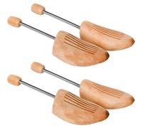 TecTake -2 x Hormas para Zapatos Profesional de Madera de Loto con Muelle Espiral, Extensor, Moldeador, Universal - Varios Tamaños (Type 6)