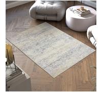 TecTake® Alfombra Diseño Vintage, Pelo Corto, Lavable a Máquina, Base de Plástico TPE Antideslizante, Ideal para Salón, Dormitorio, Habitación Matrimonio, Mullida, Suave y Resistente - 120x170 cm