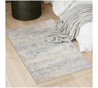 TecTake® Alfombra Diseño Vintage, Pelo Corto, Lavable a Máquina, Base de Plástico TPE Antideslizante, Ideal para Salón, Dormitorio, Habitación Matrimonio, Mullida, Suave y Resistente - 80x150 cm