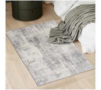 tectake® Alfombra Pelo Corto, Diseño Vintage, Lavable a Máquina, Antideslizante, Ideal para Salón, Dormitorio, Habitación Matrimonio, Decoración Moderna Shabby Chic, Suave y Resistente - 80x150 cm