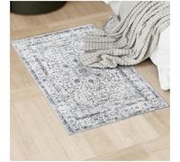 TecTake Alfombra Pelo Corto y Diseño Vintage, Mullida, Suave y Resistente, Lavable a Máquina, Base de Plástico TPE Antideslizante, Ideal para Salón, Dormitorio, Habitación Matrimonio