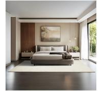 TecTake® Alfombra Salon Moderna, Alfombra Pelo Corto, Antideslizante, Ideal para Decoracion Salon y Dormitorio, Alfombra Habitación, Fácil de Cuidar, Alfombras Pasillo - 200 x 290 cm Crema