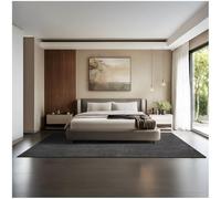 TecTake® Alfombra Salon Moderna, Alfombra Pelo Corto, Antideslizante, Ideal para Decoracion Salon y Dormitorio, Alfombra Habitación, Fácil de Cuidar, Alfombras Pasillo - 200 x 290 cm Antracita