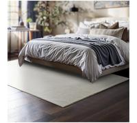 TecTake® Alfombra Salon Moderna, Alfombra Pelo Corto, Antideslizante, Ideal para Decoracion Salon y Dormitorio, Alfombra Habitación, Fácil de Cuidar, Alfombras Pasillo - 120 x 170 cm Crema