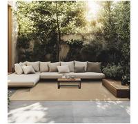 TecTake® Alfombra Trenzada Estilo Boho para Interior y Exterior, Alfombra Yute, Alfombras Salones, Alfombras Salon Grandes, Decoracion Salon - Yute 290 x 200 cm