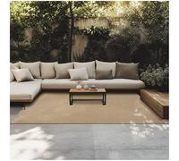 TecTake® Alfombra Trenzada Estilo Boho para Interior y Exterior, Alfombra Yute, Alfombras Salones, Alfombras Salon Grandes, Decoracion Salon - Yute 230 x 160 cm