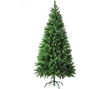 Tectake Árbol de Navidad artificial con soporte metálico, 180 cm, verde