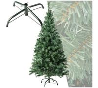 tectake® Árbol de Navidad Artificial con Soporte Metálico Plegable y Topes, Abeto Navidad con Ramas Flexibles para Adornos Navidad, Frondoso, Fácil Montaje y Almacenamiento, 150cm. y 310 Ramas, Verde