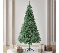 tectake® Árbol de Navidad Artificial con Soporte Metálico Plegable y Topes, Abeto Navidad con Ramas Flexibles para Adornos Navidad, Frondoso, Fácil Montaje y Almacenamiento, 180cm. y 533 Ramas, Verde
