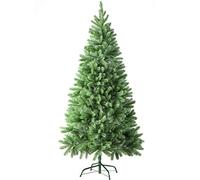 tectake® Árbol de Navidad Artificial con Soporte Metálico Plegable y Topes, Abeto Navidad con Ramas Flexibles para Adornos Navidad, Frondoso, Fácil Montaje y Almacenamiento, 180cm. y 742 Ramas, Verde