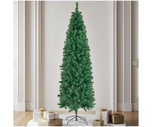 tectake® árbol de Navidad Artificial, frondoso y Realista, fácil Montaje, Soporte metálico, Adorno Navidad, Pino de Navidad, arbol de Navidad de Apariencia Natural, Adornos navideños - 200 cm Verde