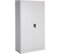 TecTake® Armario Archivador Metálico de Oficina, 6 Cajones y Barra, Puertas Bloqueables, Acero Calidad, Mueble Oficina, Candado Seguridad, Armario Almacenaje, Estanterías Metálicas - 180x90x40cm Gris
