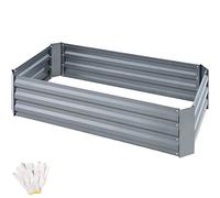 Arriate Pimpinela 200 l acero galvanizado 120x60x30cm - gris