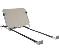 Tectake Cabecero de cama eléctrico con marco de acero 110 x 243 x 62 cm gris