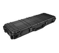 tectake® Caja de Armas largas, Maletin para Rifle, Armas, Carcasa Rígida, Airsoft Armas, Caza, Escopeta de Perdigones, Carabina, Francotirador - Negro