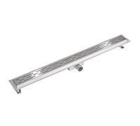 TecTake® Canaleta de Ducha de Acero Inoxidable, Rejilla Desague Ducha, Plato de Ducha, Filtro Desague, Rejilla Extraíble, Fácil de Limpiar, Rejilla Acero Inoxidable - 90 cm