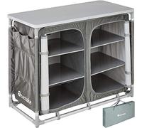 tectake® Cocina de Camping Plegable, Ligera, con Bolsa de Transporte, Mueble Cocina Camping - Gris