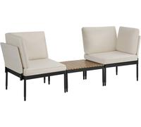 Tectake Conjunto de jardín función 5 en 1,de aluminio, carga 120kg y 60kg gris