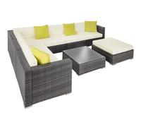 Conjunto de ratán Marbella - gris