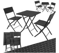 Conjunto de ratán Trevi - negro