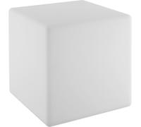 Tectake Cubo luminoso, LED, versátil, mando a distancia, 35x35x35 cm, blanco