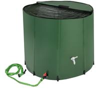 tectake® Deposito Agua Lluvia Plegable, Bidón con Grifo, Bolsa Agua Resistente Intemperie, Accesorios Camping, Garrafa Agua, Supervivencia, Fácil Montaje, Recolección Agua Lluvia - 750 litros