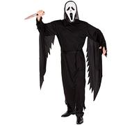 TecTake dressforfun Disfraz de la película Scream para Hombre | Máscara de Miedo | Vestimenta Larga | Disfraz de Cuerpo Completo (L | no. 300112)