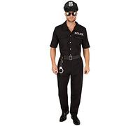 TecTake dressforfun Disfraz de policía para Hombre | Uniforme y Cinturón de Piel sintética (S | no. 301434)