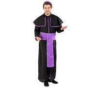 TecTake dressforfun Disfraz para Hombre de Sacerdote benedictino | Preciosa Vestimenta con cinturón Muy Atractivo y solideo (S no. 300278)