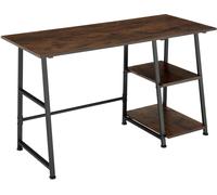 Mesa de escritorio Paisley 120x50x73,5cm - Madera industrial oscura, rústica