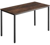 Tectake Escritorio estilo industrial marco de acero 120x60x75 cm madera oscura