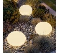 tectake® Esfera Led con Mando y Luz Nocturna Ø 35 x 28,5 cm, Luces Led Habitacion para Decoracion Hogar y Jardin, Luces Terraza, Iluminación Jardin, Lampara Exterior, Decoración Habitación