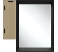 TecTake® Espejo de Pared, Diseño Minimalista, Ideal para Baño, Dormitorio o Salón, Espejo Baño con Marco de Aluminio, Fácil de Montar, Espejo Pared, Decoración Hogar - Rectangular 40 x 60 cm