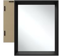 TecTake® Espejo de Pared, Diseño Minimalista, Ideal para Baño, Dormitorio o Salón, Espejo Baño con Marco de Aluminio, Fácil de Montar, Espejo Pared, Decoración Hogar - Rectangular 40,6 x 50,8 cm