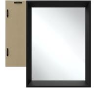 TecTake® Espejo de Pared, Diseño Minimalista, Ideal para Baño, Dormitorio o Salón, Espejo Baño con Marco de Aluminio, Fácil de Montar, Espejo Pared, Decoración Hogar - Rectangular 50 x 70 cm