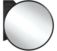 TecTake® Espejo Redondo, Diseño Minimalista, Ideal para Baño, Dormitorio o Salón, Espejo Baño con Marco de Aluminio, Fácil de Montar, Espejo Pared, Decoración Hogar - Redondo 50 cm