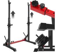 tectake Estante para sentadillas con soporte para pesas, Squat rack, Aparato para entrenamiento de fuerza, Equipo para fitness