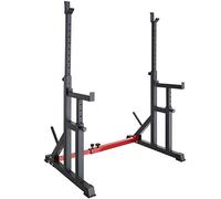 tectake 404237 Estante para sentadillas con soporte para pesas, Squat rack, Aparato para entrenamiento de fuerza, Equipo para fitness