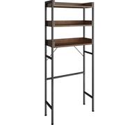 Tectake Estantería de baño con 3 estantes de 67x25x165,5 cm madera oscura