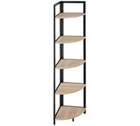 tectake® Estanteria Pared, Diseño Estilo Industrial, Estanterias Almacenaje para Estanteria Baño o Recibidores de Entrada, Muebles de Salon - 30 x 30 x 150 cm Madera Industrial Clara, Roble Sonoma