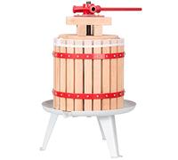 tectake® Exprimidor Manual Prensa Mecánico con Malla de Prensado, Prensa de Zumo Exprimidor de Naranjas Extractor de Jugo Zumo de Manzana Zumos Fruta Vino Blanco Vino Tinto - Capacidad: 12 Litros