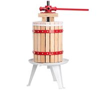 tectake® Exprimidor Manual Prensa Mecánico con Malla de Prensado, Prensa de Zumo Exprimidor de Naranjas Extractor de Jugo Zumo de Manzana Zumos Fruta Vino Blanco Vino Tinto - Capacidad: 6 Litros