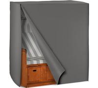 TecTake® Funda Impermeable para Silla de Playa, Cubierta Protectora Muebles Jardín, Sofa Jardin Exterior, Funda Exterior, Plástico Impermeable - 120x80x145 cm - Gris